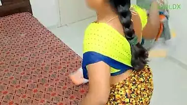 Indian maid fucks her holes with brooms